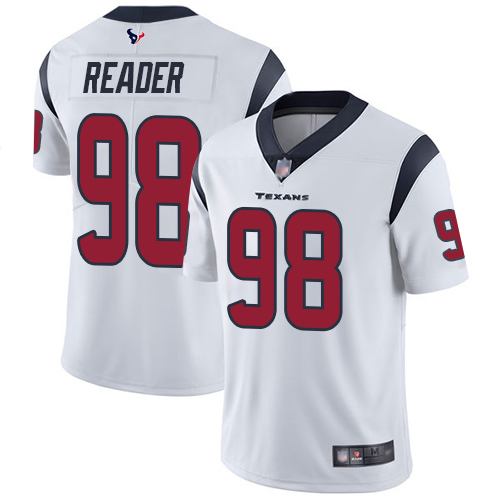 Houston Texans Limited White Men D J  Reader Road Jersey NFL Football #98 Vapor Untouchable